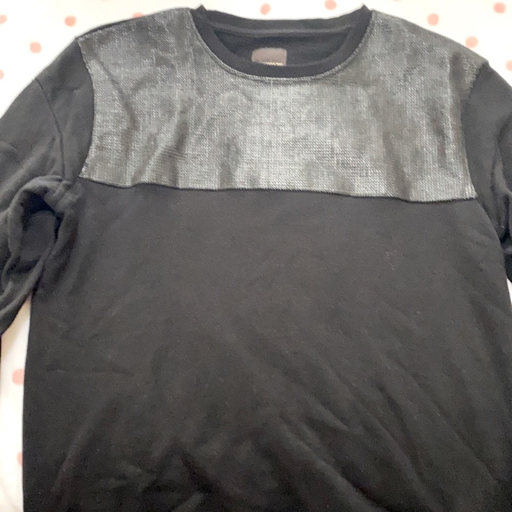 NWT Zara black crew neck with top design slim